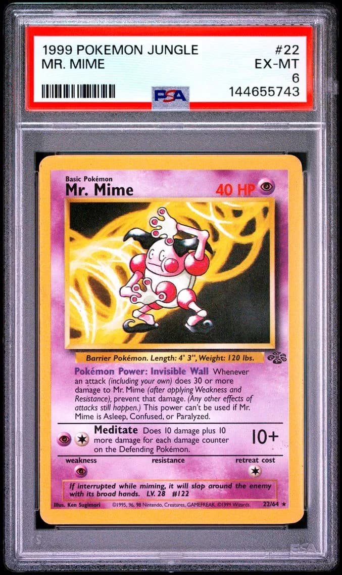 Mr. Mime, Jungle, PSA 6