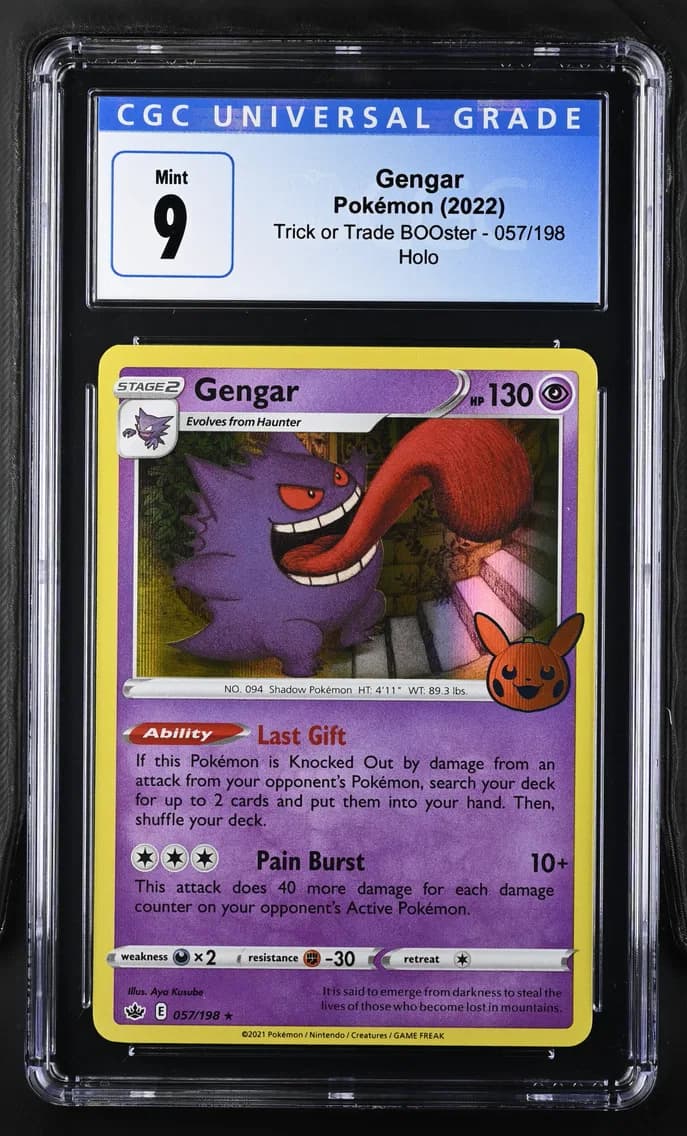 Gengar, Trick or Trade BOOster, CGC 9