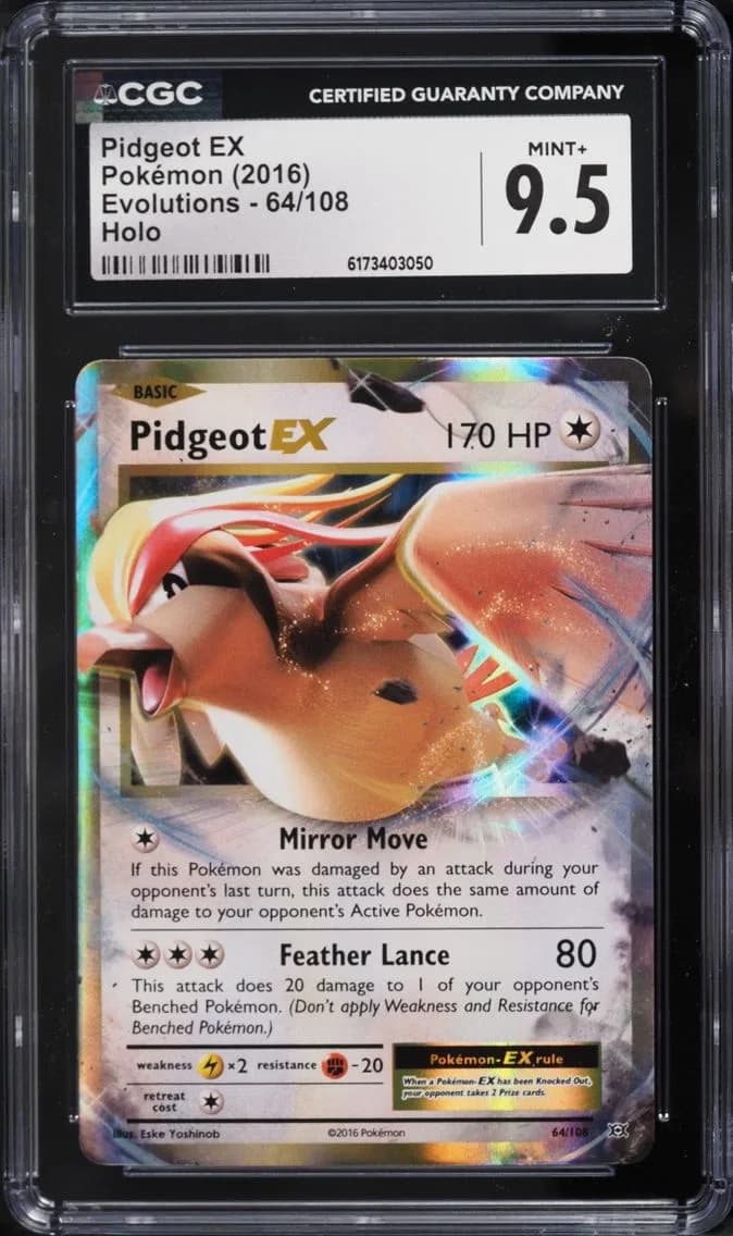 Pidgeot EX, Evolutions, CGC 9.5