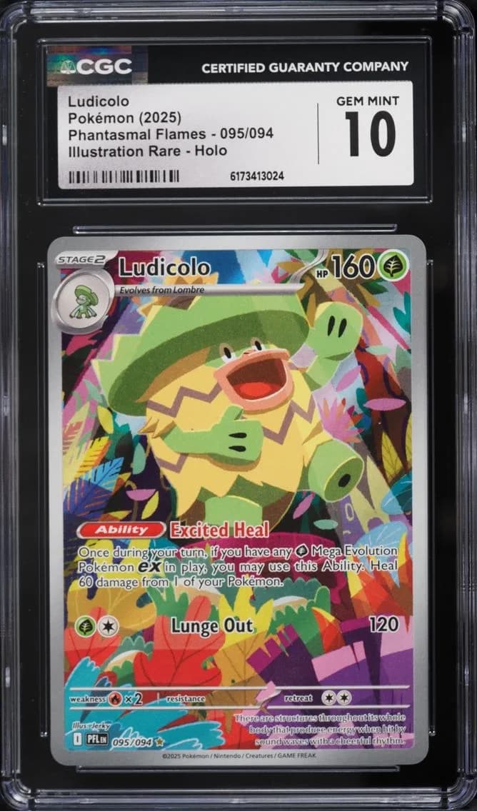IR Ludicolo, Phantasmal Flames, CGC 10