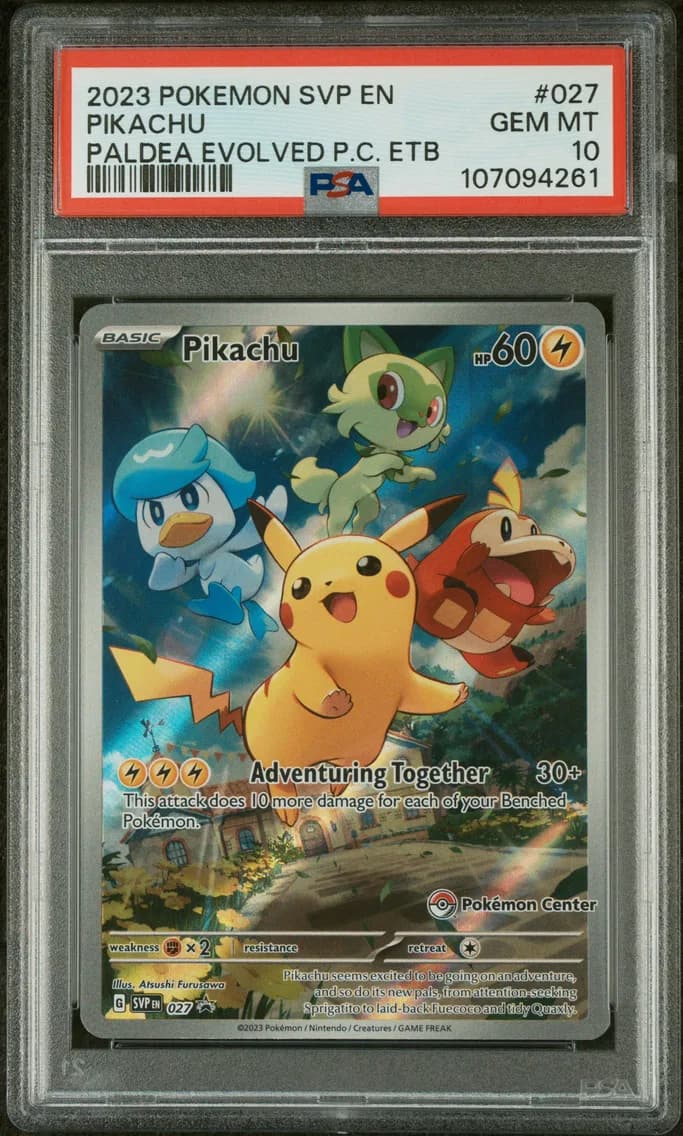 Pikachu, SV Black Star Promo, PSA 10