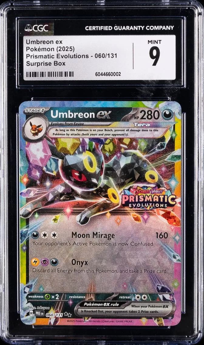 Umbreon EX, Prismatic Evolutions, CGC 9