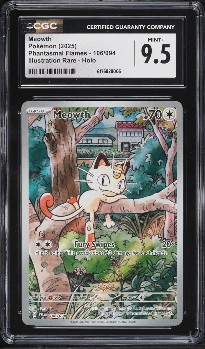 Meowth, Phantasmal Flames, CGC 9.5