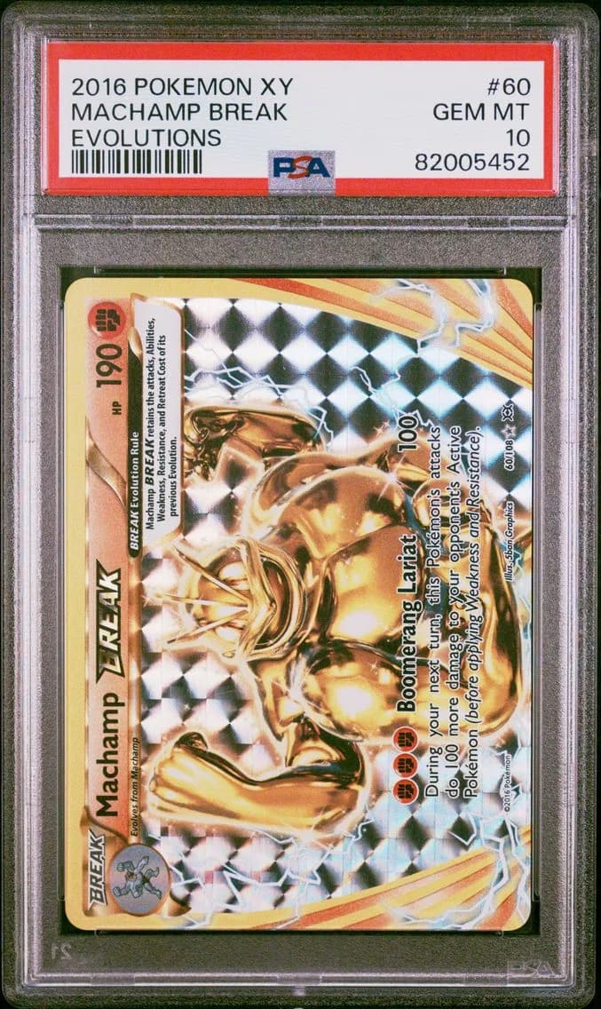 Machamp Break, XY Evolutions, PSA 10
