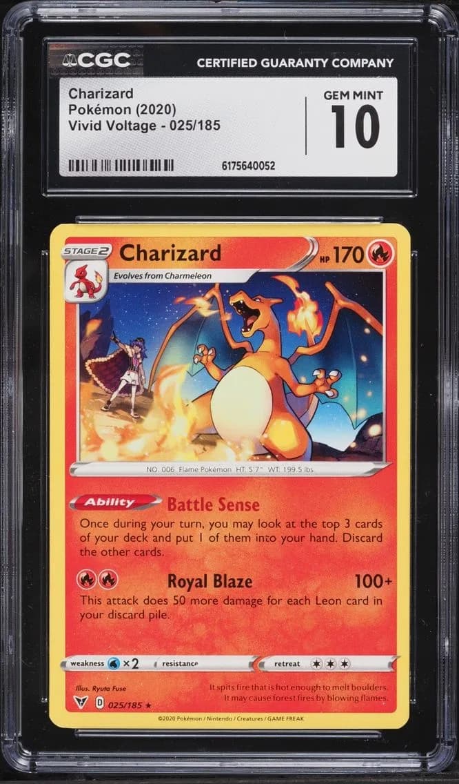 Charizard, Vivid Voltage, CGC 10