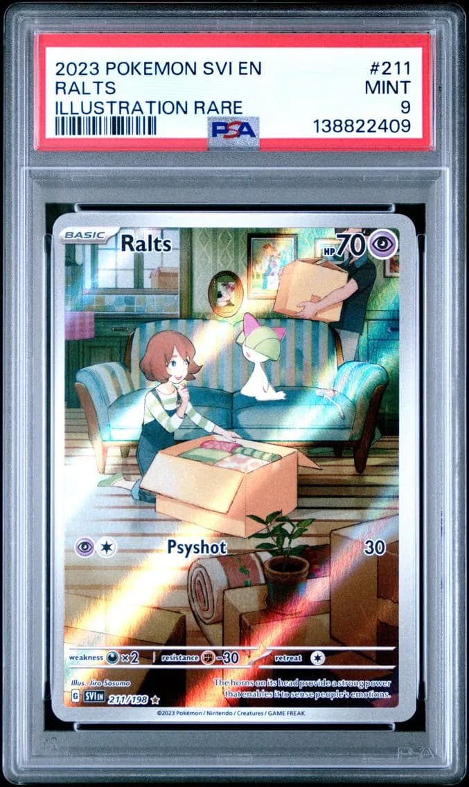 Ralts, Scarlet & Violet, PSA 9