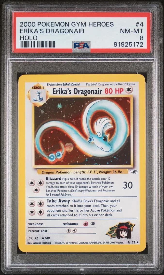 Erika's Dragonair, Gym Heroes, PSA 8