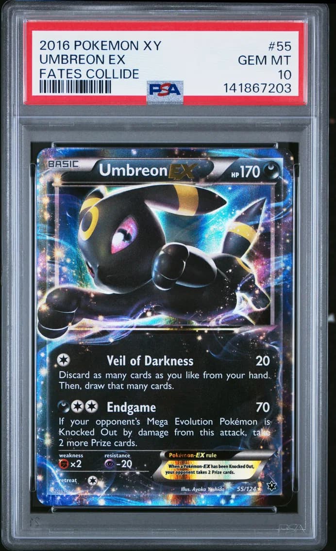 Umbreon EX, XY Fates Collide, PSA 10