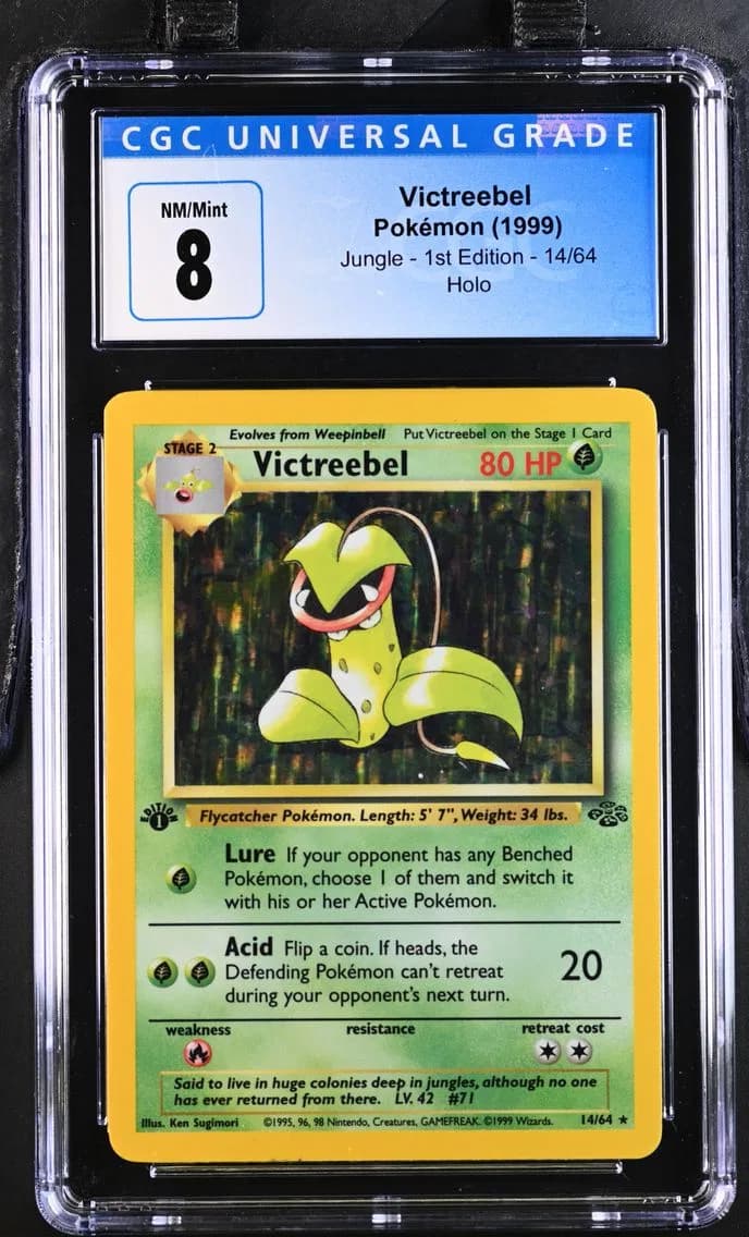 Victreebel, Jungle - 1st Edition, CGC 8