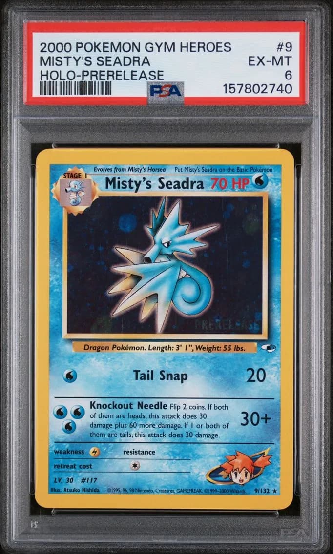 Misty's Seadra, Gym Heroes, PSA 6