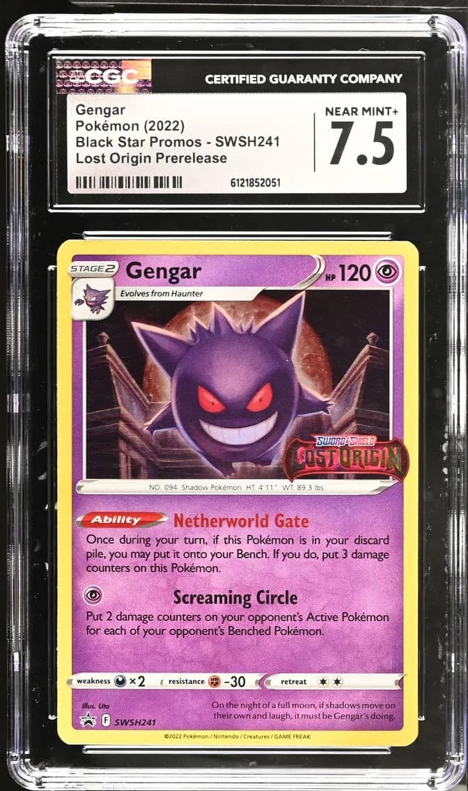 Gengar, Black Star Promos - Sword & Shield, CGC 7.5