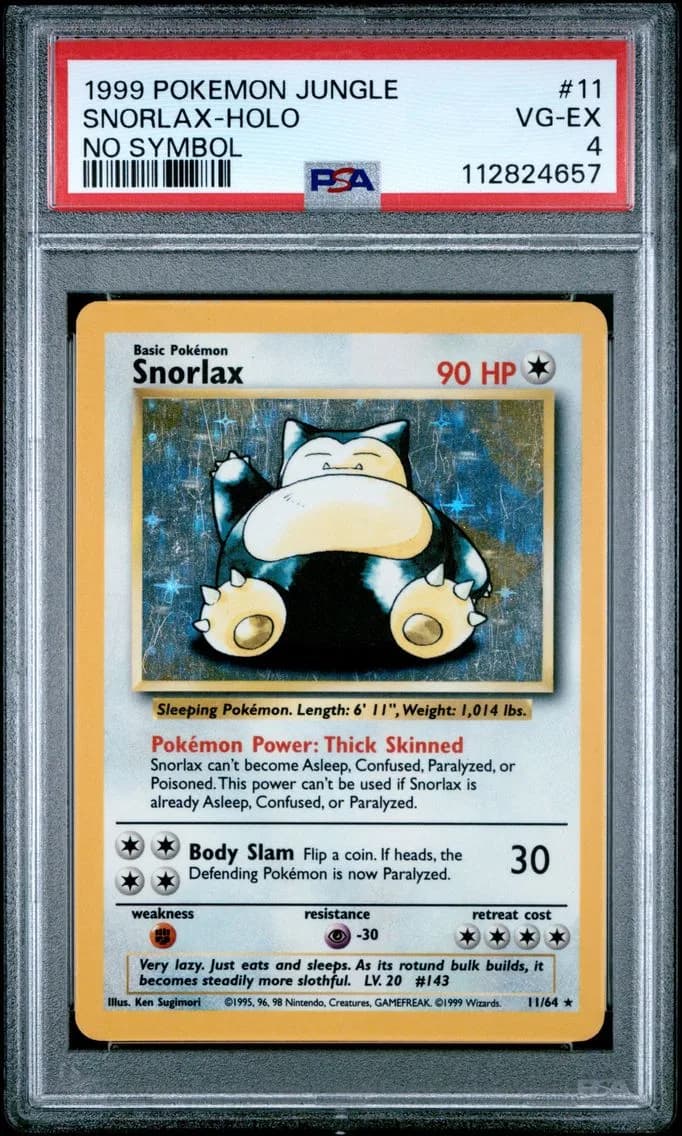 Snorlax-Holo, Jungle, PSA 4