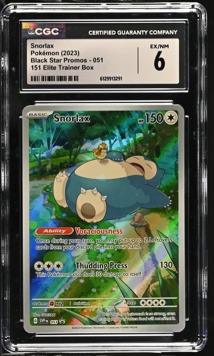 Snorlax, Black Star Promos - Scarlet & Violet SVPEN, CGC 6