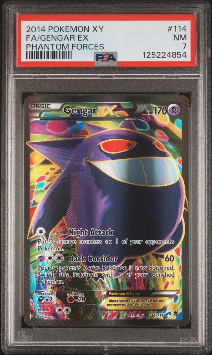 Gengar EX, XY Phantom Forces, PSA 7