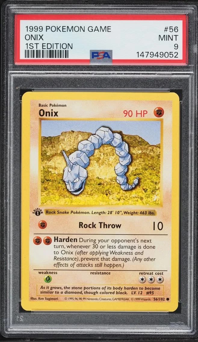 Onix, Game, PSA 9