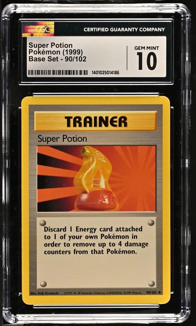 Super Potion, Base Set - Unlimited, CGC 10