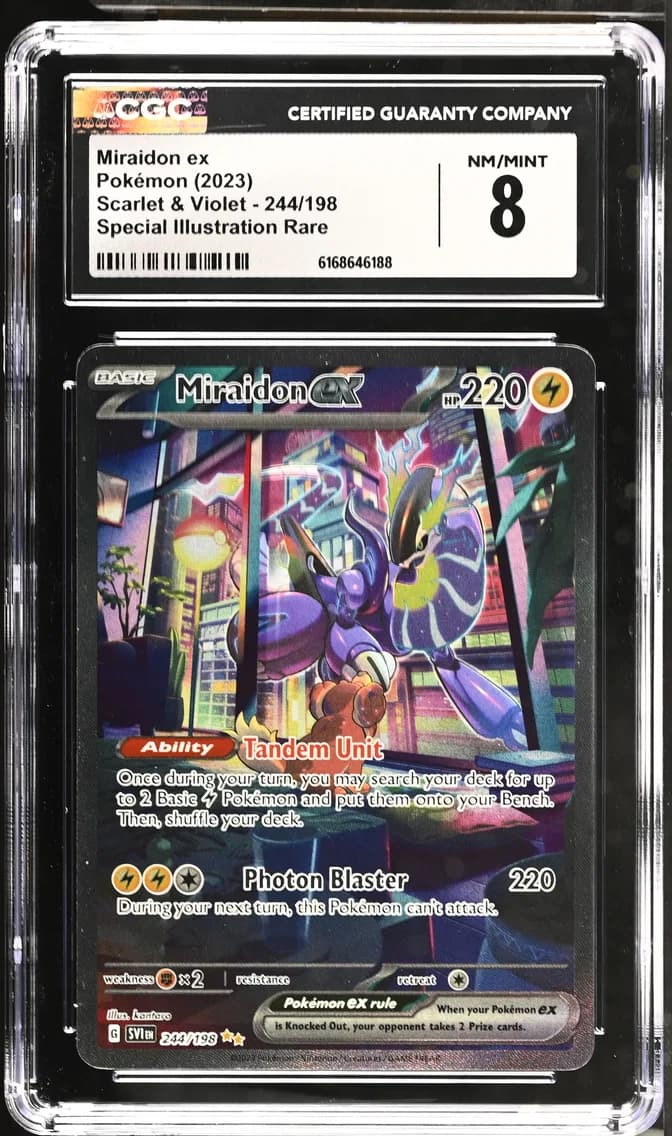 Miraidon ex, Scarlet & Violet - SV1EN, CGC 8
