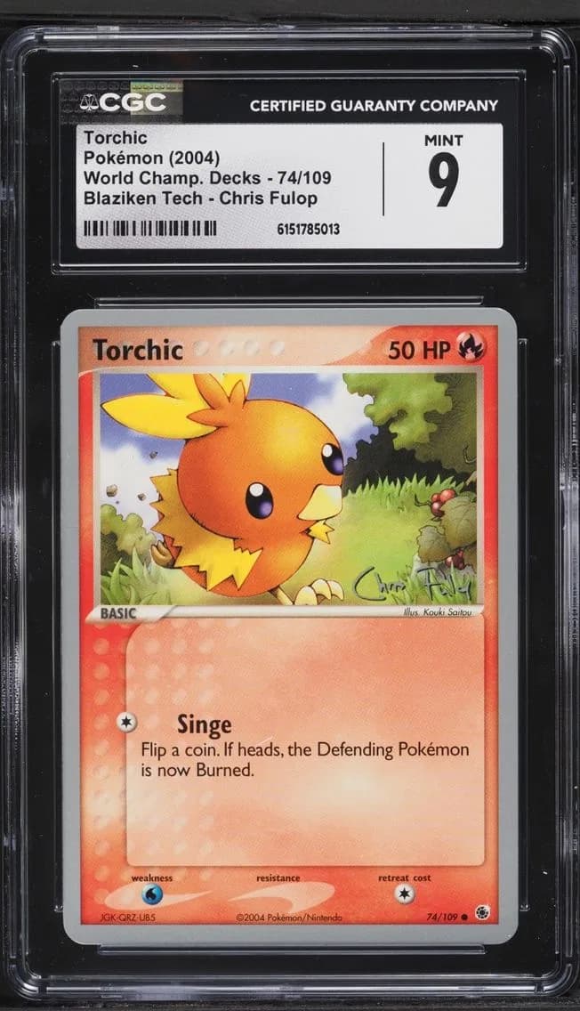Fulop Torchic, World Championship Decks, CGC 9