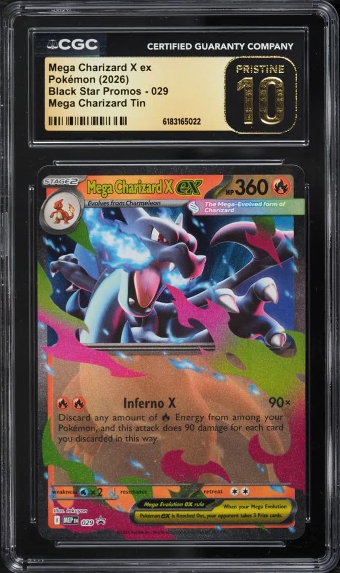 X ex, Black Star Promos - Mega Evolution MEP EN, CGC 10