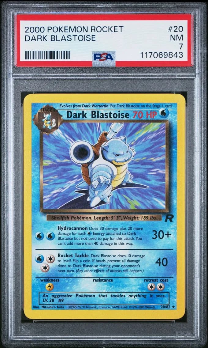 Dark Blastoise, Rocket, PSA 7
