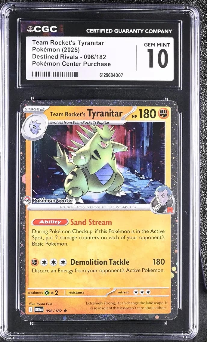 Team Rocket's Tyranitar, Destined Rivals, CGC 10
