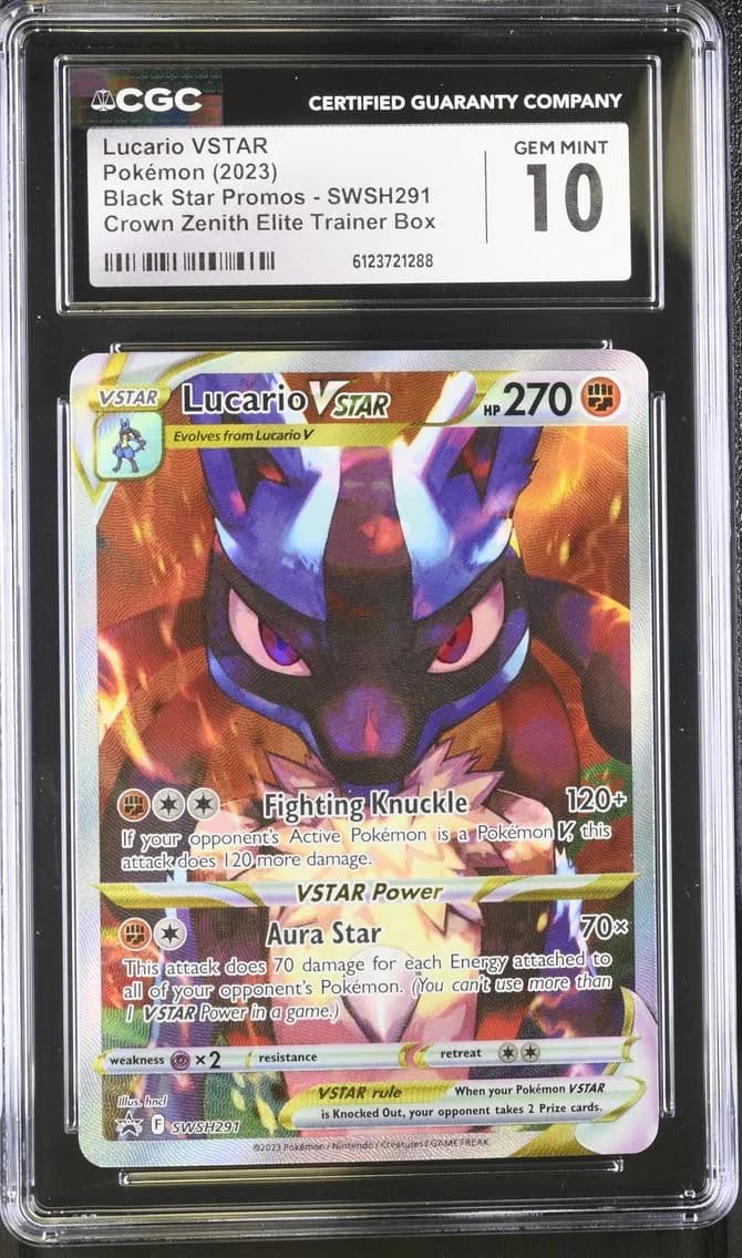 Lucario VSTAR, Black Star Promos - Sword & Shield, CGC 10