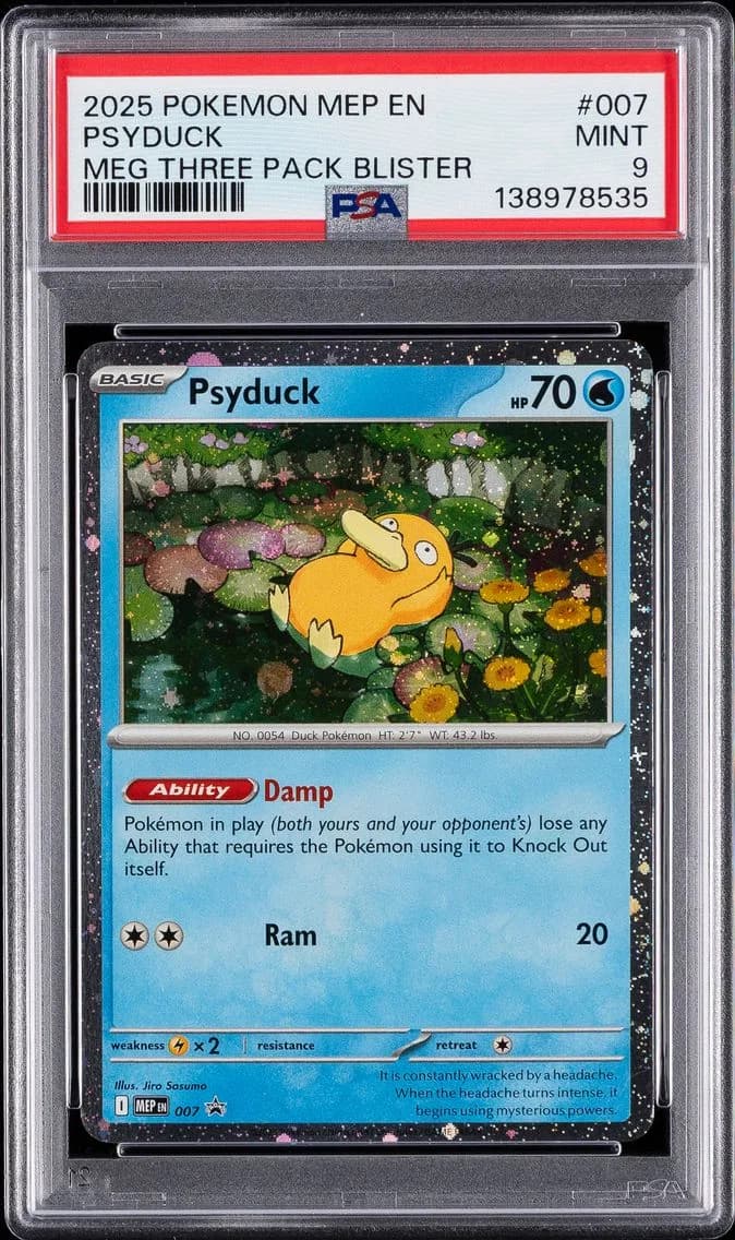 Psyduck, Me Black Star Promo, PSA 9
