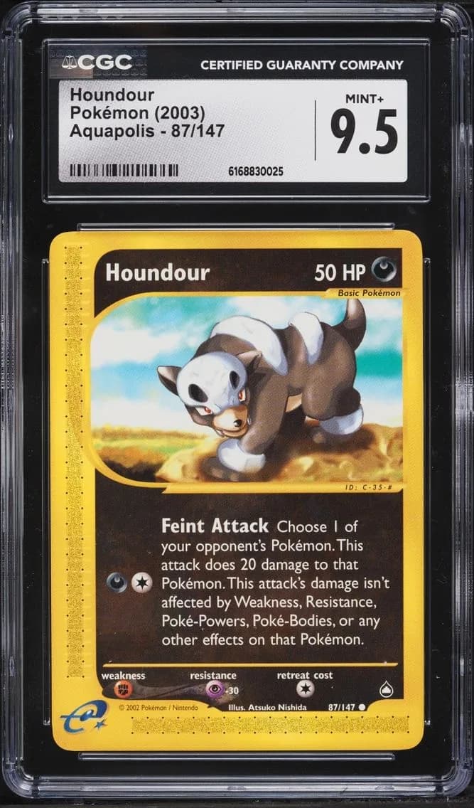 Aquapolis Houndour, Aquapolis, CGC 9.5