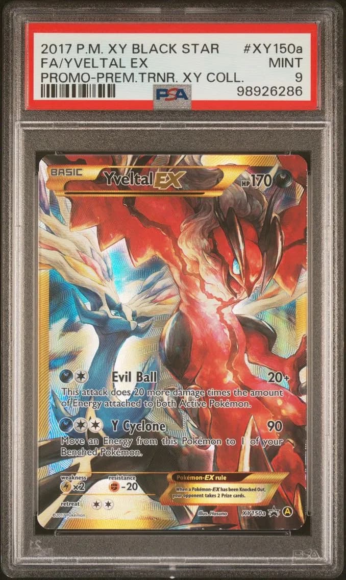 Yveltal EX, XY Black Star Promo, PSA 9