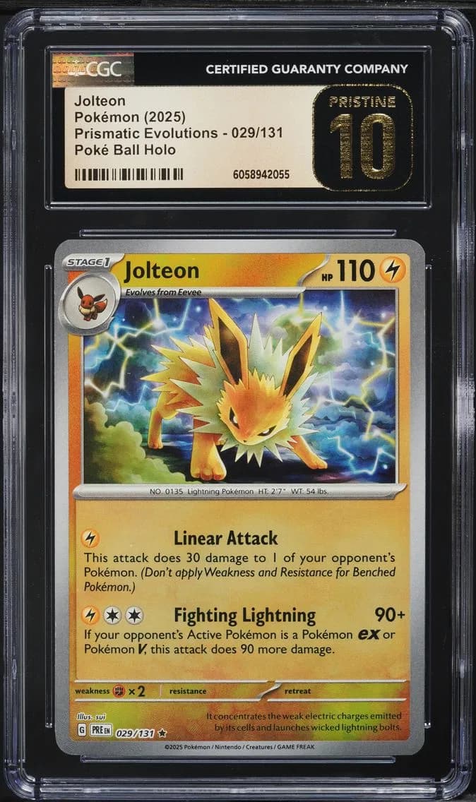 Jolteon, Prismatic Evolutions, CGC 10