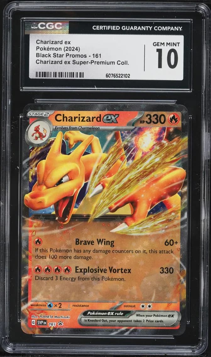 Charizard EX, Black Star Promos - Scarlet & Violet SVP EN, CGC 10
