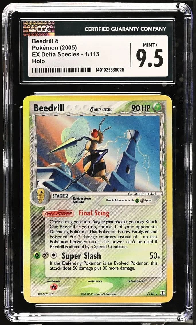 Beedrill, EX Delta Species, CGC 9.5