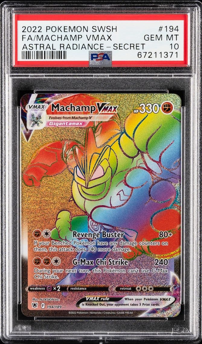 Machamp VMAX, Sword & Shield Astral Radiance, PSA 10