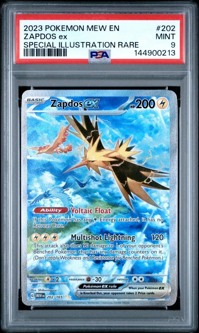 Zapdos EX, 151, PSA 9