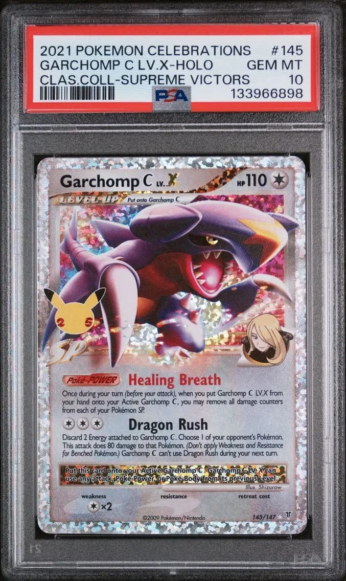 Garchomp C LV.X-Holo, Celebrations Classic Collection, PSA 10