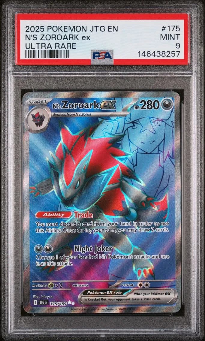 N's Zoroark EX, Journey Together, PSA 9