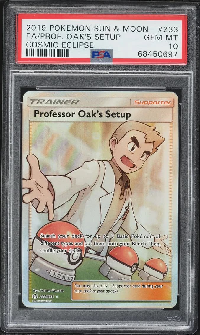 Professor Oak's Setup, Sun & Moon Cosmic Eclipse, PSA 10