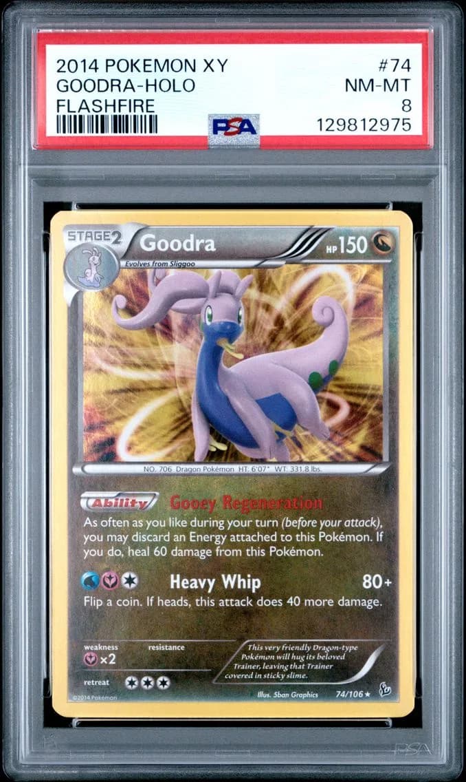 Goodra-Holo, XY Flashfire, PSA 8