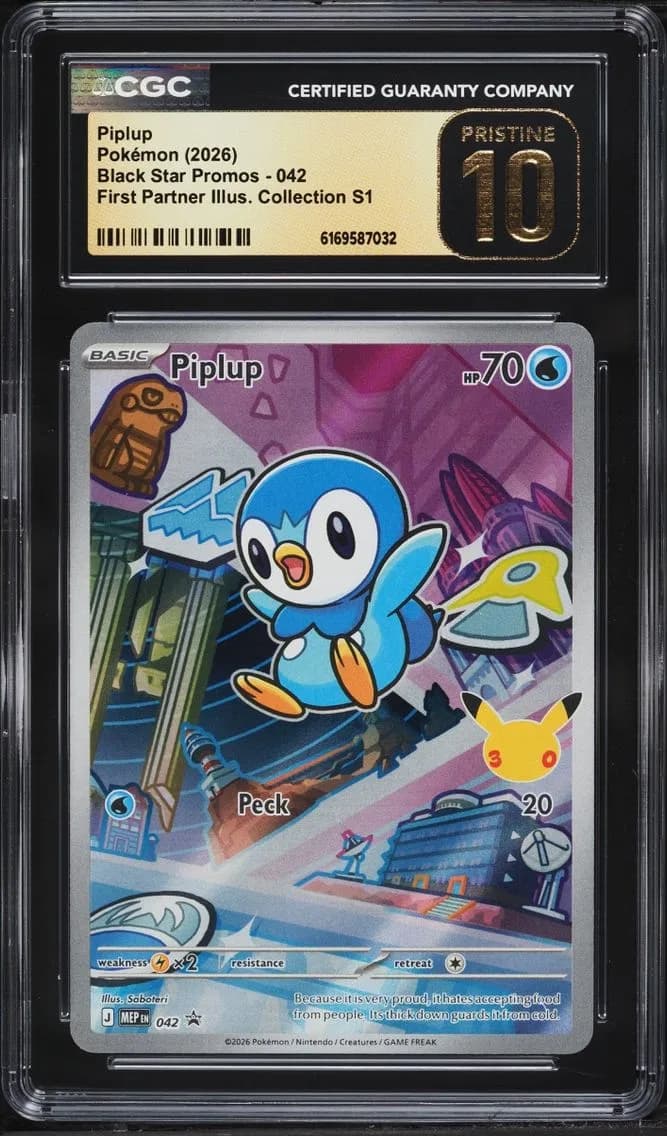 Piplup, Black Star Promos - Mega Evolution MEP EN, CGC 10