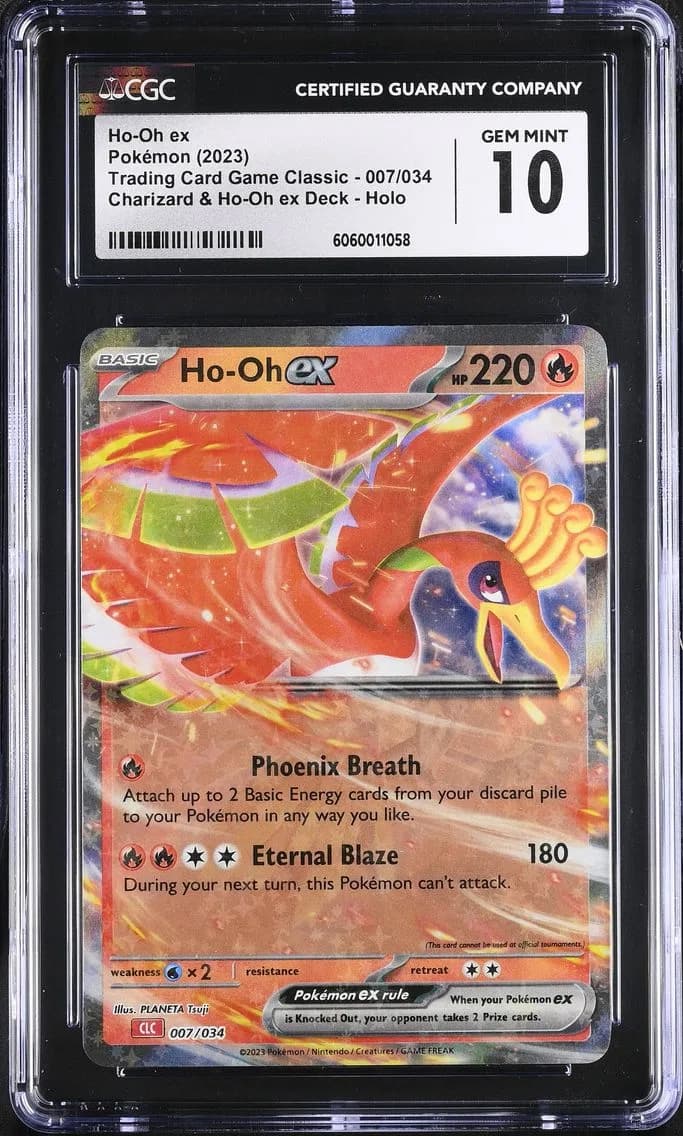 Ho-Oh ex, Trading Card Game Classic - CLV, CLC, CLB, CGC 10