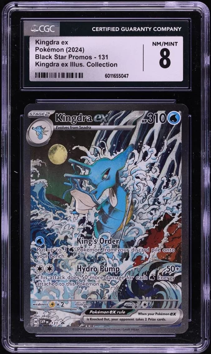 Kingdra Ex, Black Star Promos - Scarlet & Violet SVP EN, CGC 8