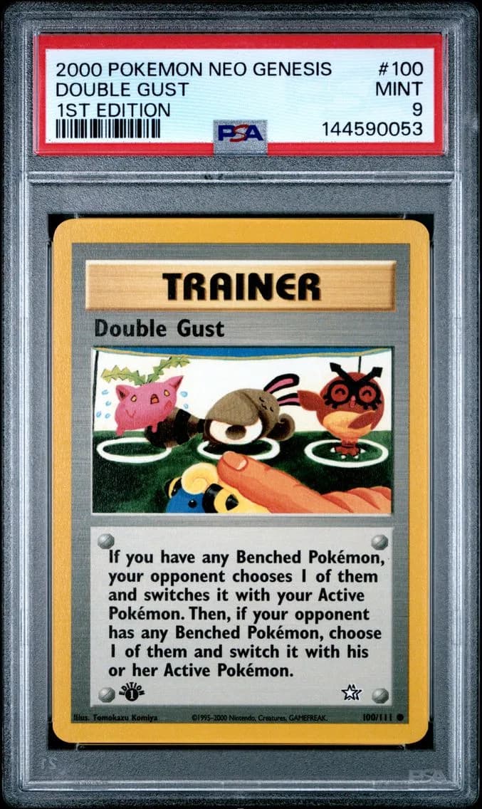 Double Gust, Neo Genesis 1st Edition, PSA 9