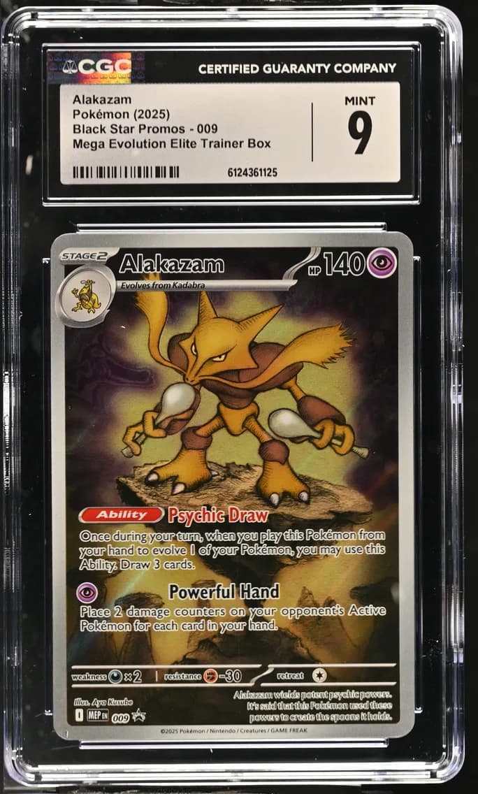 Alakazam, Black Star Promos - Mega Evolution MEP EN, CGC 9
