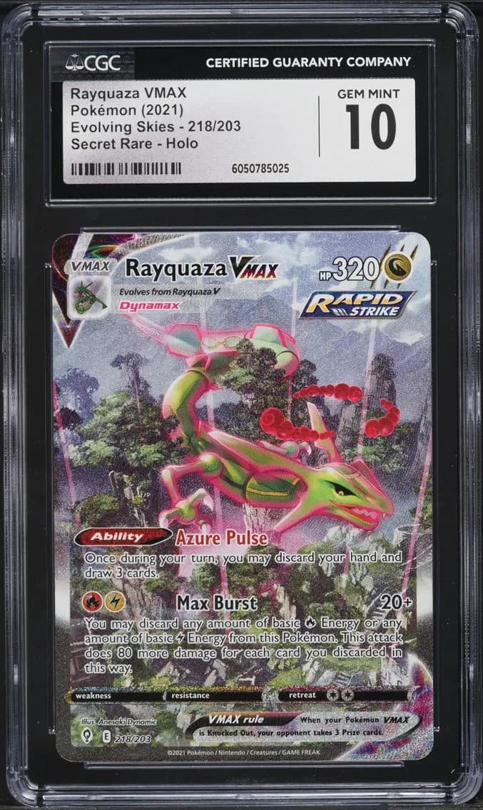 Rayquaza VMAX, Evolving Skies, CGC 10