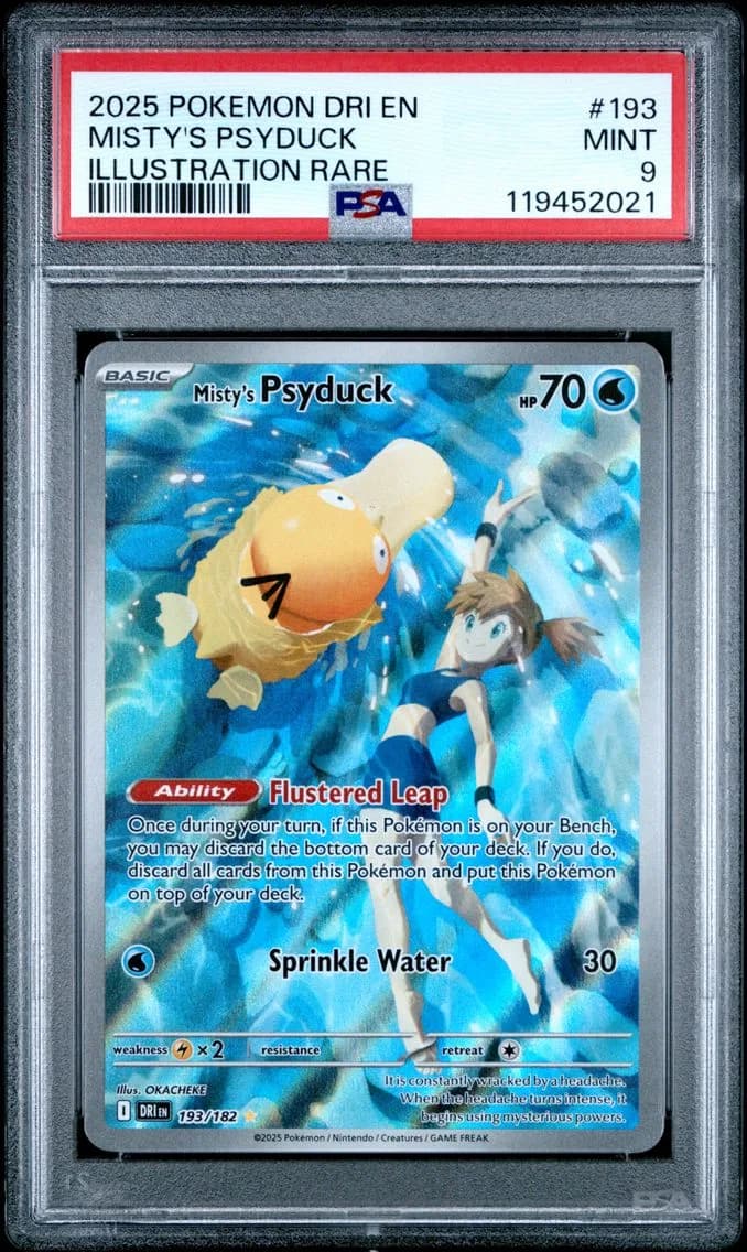 Misty's Psyduck, Destined Rivals, PSA 9