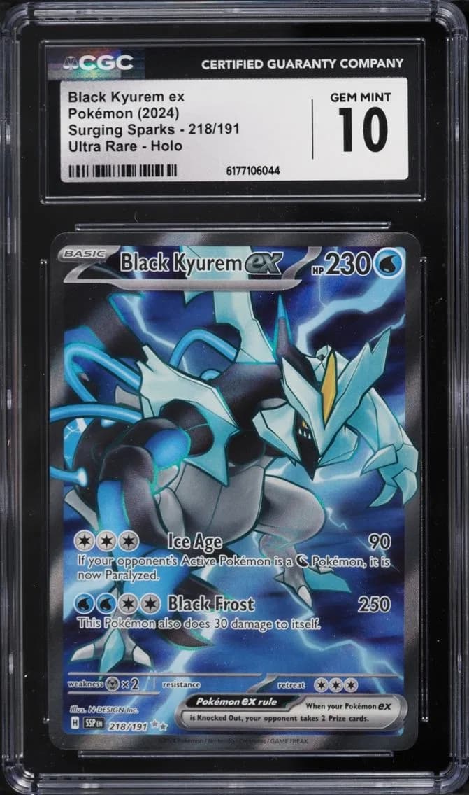 Black Kyurem Ex, Surging Sparks, CGC 10
