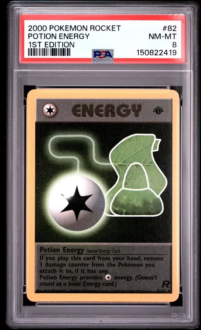 Potion Energy 1st Edition, Rocket, PSA 8
