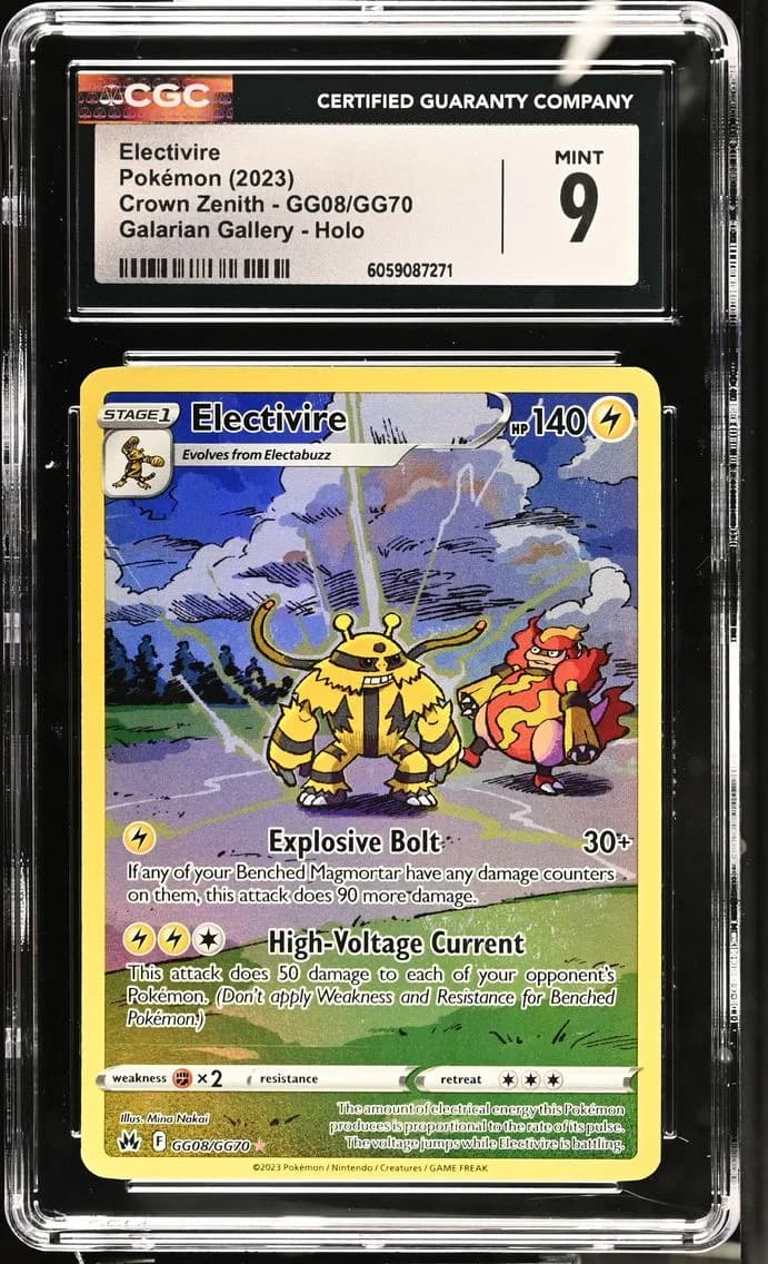 Electivire, Crown Zenith, CGC 9