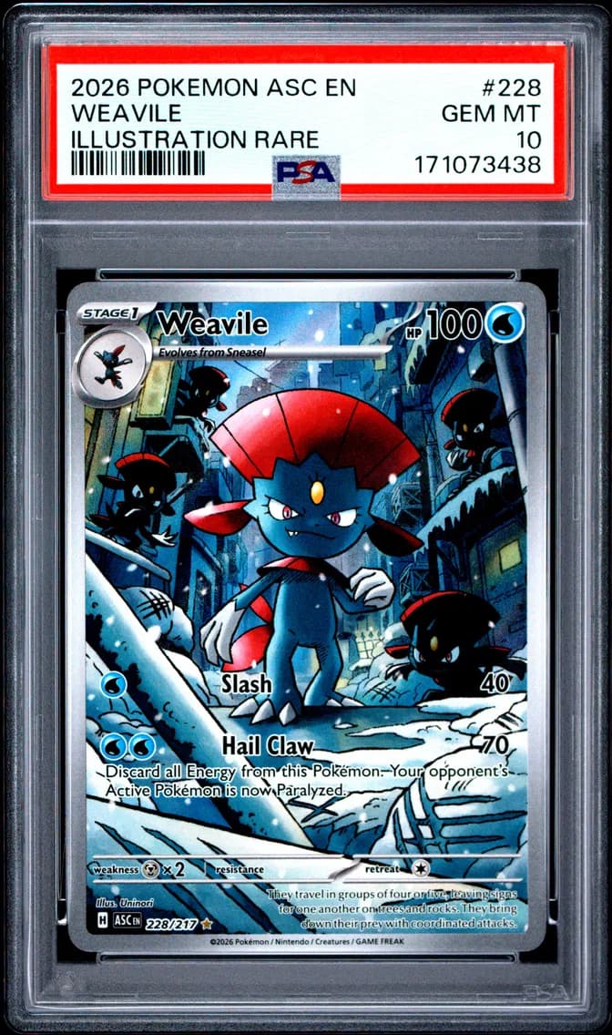 Weavile, Ascended Heroes, PSA 10
