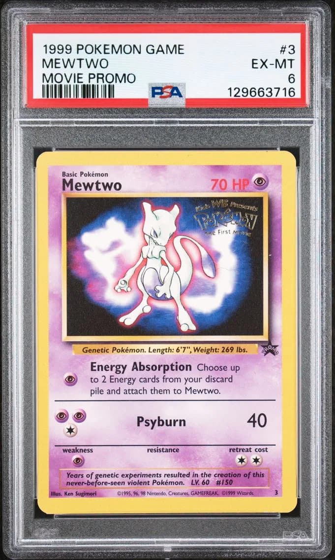 Mewtwo, Game Movie, PSA 6